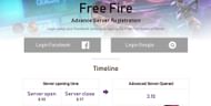 The timeline for previous server (Image via Garena)